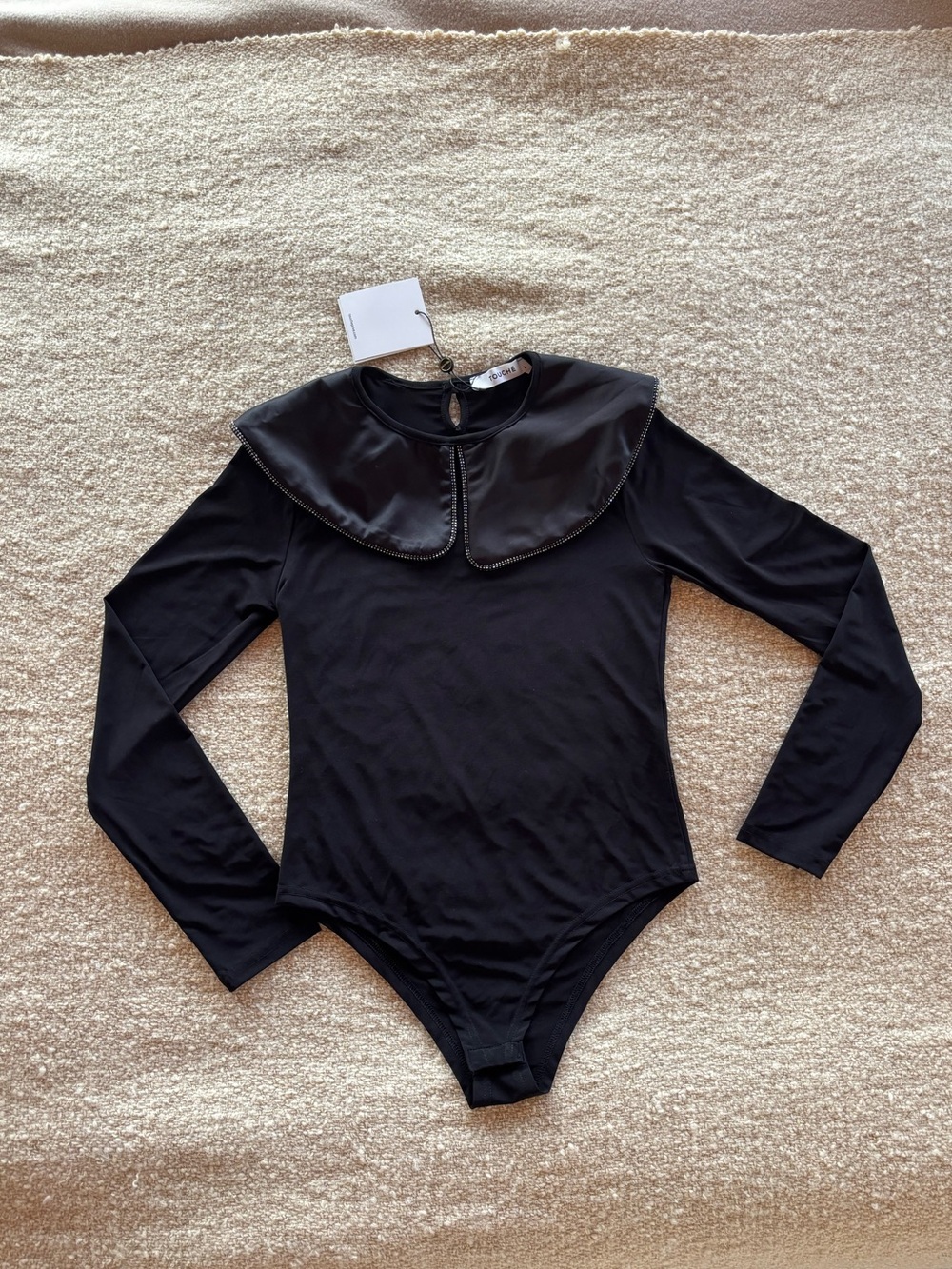 Satin Collared Bodysuit